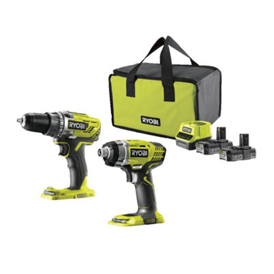 Ryobi 18v one+ 2.0 best sale ah drill driver kit