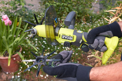 Ryobi battery powered online tiller