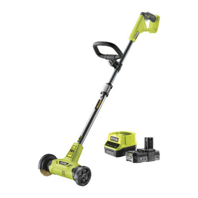 RYOBI ONE+ 18V Cordless Compact Power Scrubber Kit with 2.0 Ah