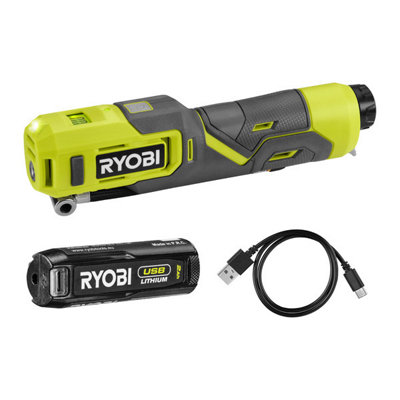 Ryobi USB Lithium High Pressure Inflator Kit 1 x 2.0Ah 4V RI4