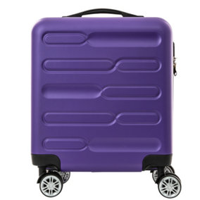 RYORI Purple Carry On Suitcase - 45x36x20cm Cabin Bag - Lightweight - Telescopic Handle