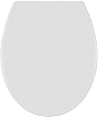 RYORI White Quick Release Toilet Seat - Soft close - Universal Bathroom Seating With Thermoset Lid - 5