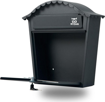 RYZAN Wall Mounted Waterproof Mailbox Steel Post Box Classic Design