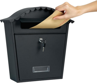 RYZAN Wall Mounted Waterproof Mailbox Steel Post Box Classic Design