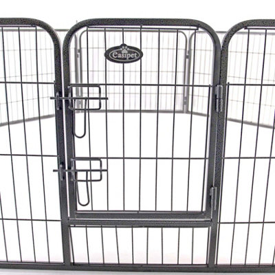 S 8 Panel Heavy Duty Play Pen Black - 6