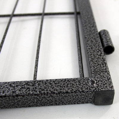 S 8 Panel Heavy Duty Play Pen Black - 9