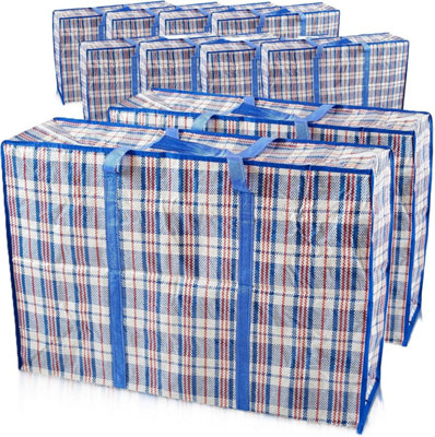 S&D, Laundry Zip Bags XXL Heavy Duty Storage Bags Reusable Nylon Large ...