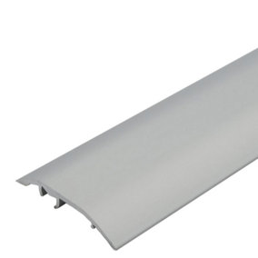 S16 Aluminium Door Bar floor Trim Threshold Cover Strip T bar Adjustable - Silver