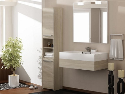 S40 Bathroom and Kitchen Cabinet Sonoma Oak