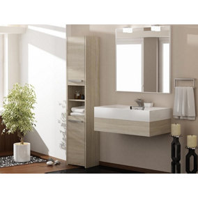 S40 Bathroom and Kitchen Cabinet Sonoma Oak