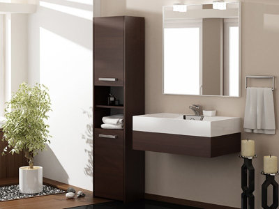 S40 Bathroom and Kitchen Cabinet Wenge Price Comparisons | Compare The Build
