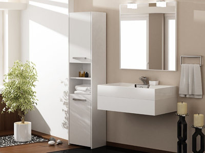 S40 Bathroom and Kitchen Cabinet White