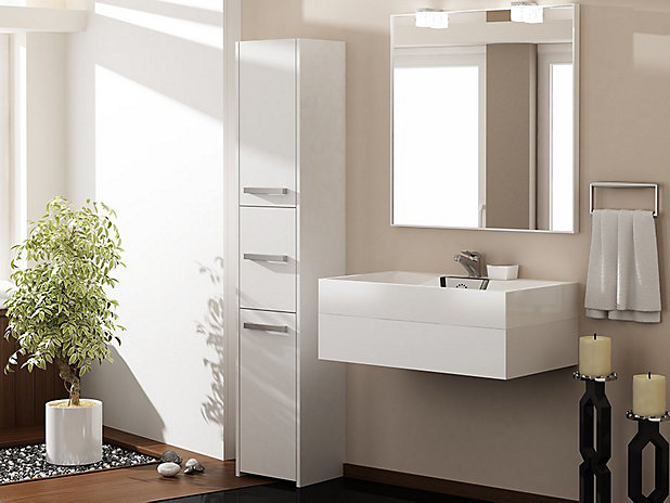 S43 Bathroom Cabinet White Ideal For