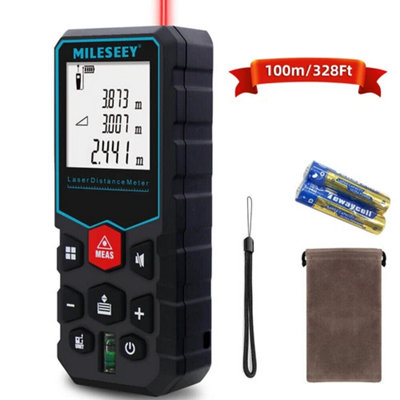 S6 Laser Distance Meter 120m,Digital Rangefinder with Level Bubble ...