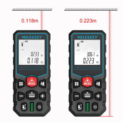 S6 Laser Distance Meter 120m,Digital Rangefinder with Level Bubble ...