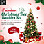SA Products 108 Pieces Christmas Tree Baubles Set - Assorted Gold & Red Christmas Decorations - Shatterproof Hanging Ornaments