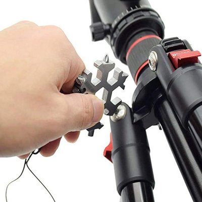 SA Products 18 in 1 Snowflake Multi Tool - Premium Keychain Mens Gadgets for Different with Resilient Stainless Steel Material - 7