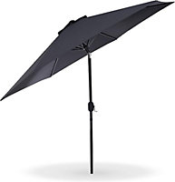 SA Products 2.7m Parasol - Outdoor Umbrella with UV50+ Protection for Garden, Patio, Beach, Deck & Pool