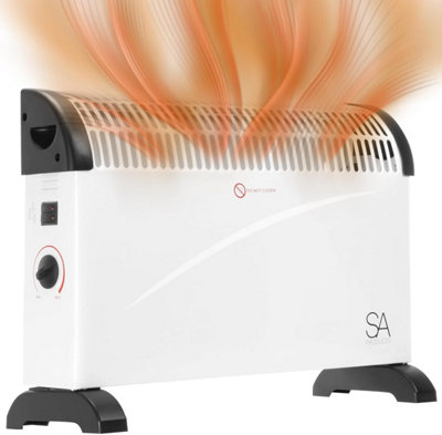 SA Products 2000W Convector Heater - Electric Radiator 3 Settings - Energy Efficient Convection Heater Black & White Price Comparisons | Compare The Build