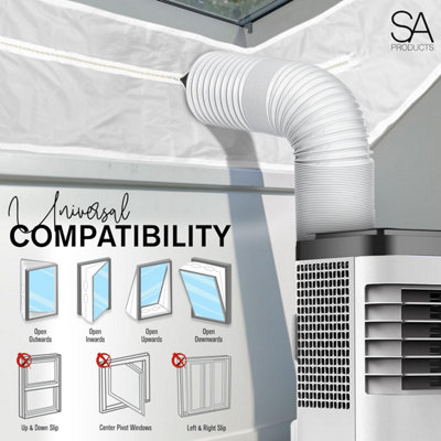 SA Products 4M AC Window Seal - Universal Window Insulation Kit for Air Conditioning Unit & Portable Tumble Dryer - 4
