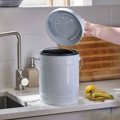 SA Products 5 Litre Kitchen Compost Bin Small Bin With Lid For   Sa Products 5 Litre Kitchen Compost Bin Small Bin With Lid For Organic Compost Fruit Vegetable Waste~5060938980879 01c MP