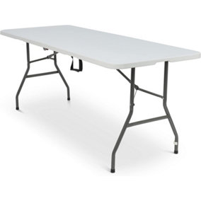 SA Products 6ft Heavy Duty Folding Table - Portable & Compact Foldable Table
