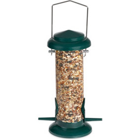 SA Products 8 Inch Bird Feeders - Hanging Bird Feeder with 2 Landing Sites