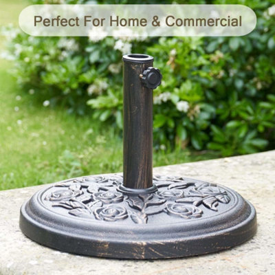SA Products 9kg Resin Parasol Base - Durable, Heavy-Duty Material, Garden & Patio Umbrella Weights