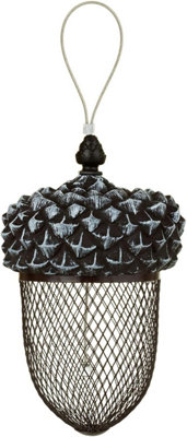 SA Products Acorn Bird Feeder - Outdoor Mounted Mixed Nuts Feeding Station for Wild Birds - 8