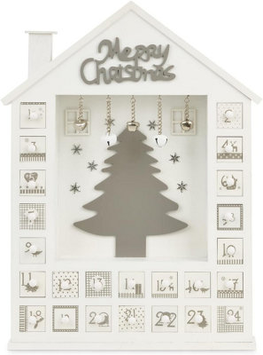 Sa Products Advent Calendar To Fill Yourself - Rustic Christmas Display - 24 Small Drawers For Chocolates & Treats - 44 x 32 x 6cm - 3