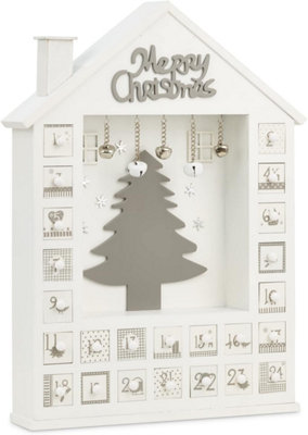Sa Products Advent Calendar To Fill Yourself - Rustic Christmas Display - 24 Small Drawers For Chocolates & Treats - 44 x 32 x 6cm - 4