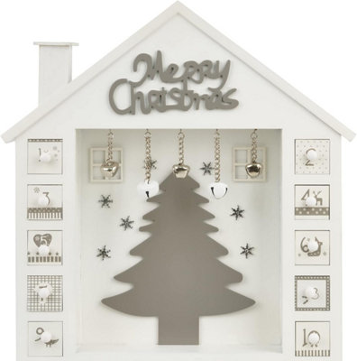 Sa Products Advent Calendar To Fill Yourself - Rustic Christmas Display - 24 Small Drawers For Chocolates & Treats - 44 x 32 x 6cm - 6