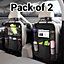 SA Products Backseat Car Organizer - Set of 2 Back Seat Organizers - Strong Car Organiser Back Seat for Kids