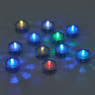SA Products Battery 12 Pc Set LED Candles Battery Lights - Flickering Flameless Candles - Colour Changing Feature - 3