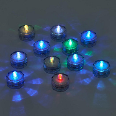 SA Products Battery 12 Pc Set LED Candles Battery Lights - Flickering Flameless Candles - Colour Changing Feature