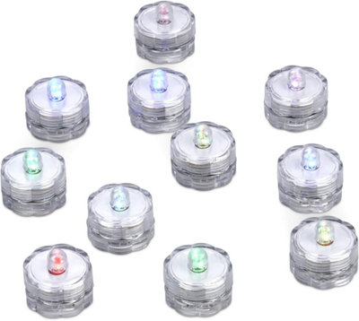 SA Products Battery 12 Pc Set LED Candles Battery Lights - Flickering Flameless Candles - Colour Changing Feature - 5