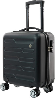 SA Products Black Cabin Suitcase Carry on Suitcase Easy Jet 45x36x20 Cabin Bag