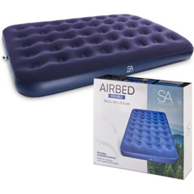 SA Products Blow Up Bed Double Airbed - Waterproof Inflatable Bed Double Air Bed Inflatable Mattress