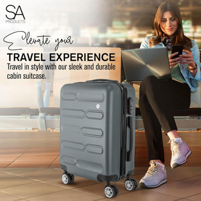 SA Products Cabin Suitcase - 34L Carry On Suitcase - 4