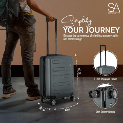 SA Products Cabin Suitcase - 34L Carry On Suitcase - 6