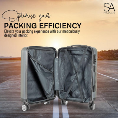 SA Products Cabin Suitcase - 34L Carry On Suitcase - 7
