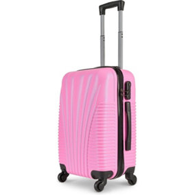 SA Products Cabin Suitcase - Hardshell Airline-Approved Luggage Bag for Travel - 50.5x23x37cm - Rose Gold