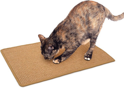 SA Products Cat Scratching Mat Natural Sisal Cat Scratcher Mat Cat Scratch Mat for Cat Grinding Claws