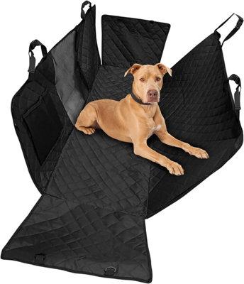 Dog Back Seat Cover Protector Waterproof Scratchproof Nonslip Hammock for  Dogs (XL Black/Orange)