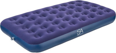SA Products  Double Airbed with Electric Air Pump - Waterproof Inflatable Mattress - Quick Inflatable Bed Air Mattress - 6