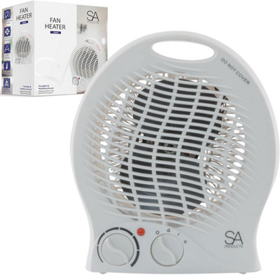 SA Products Fan Heater, Electric Heater, Portable Heater with 2 Heat Settings - Electric Fan Heater with Overheat Protection Price Comparisons | Compare The Build