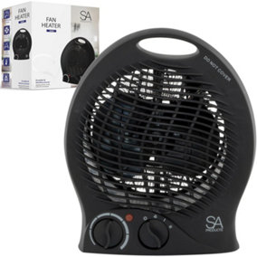 SA Products Fan Heater, Electric Heater, Portable Heater with 2 Heat Settings - Electric Fan Heater with Overheat Protection