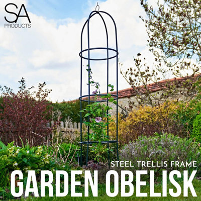 SA Products Garden Obelisk - Plant Stand for Climbing Plants, Flowers, Shrubs, Vegetables