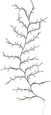 SA Products LED Tree Vine Lights - Indoor Decorative Climbing Twig Lighting with 144 Warm White Bulbs & USB Cable - 2.3m - 5