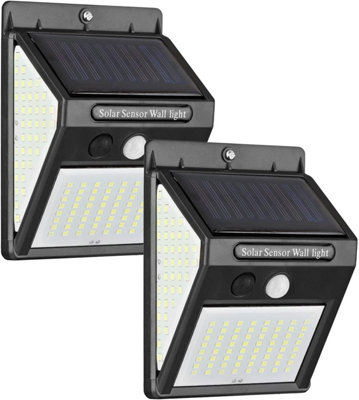 SA Products Pack Of 2 140 LED Solar Garden Lights with Motion Sensors